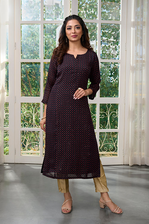 Georgette Eveningwear Long Kurti