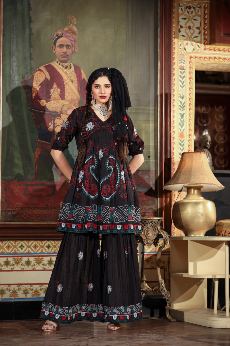 Cotton sharara Co-Ord Set