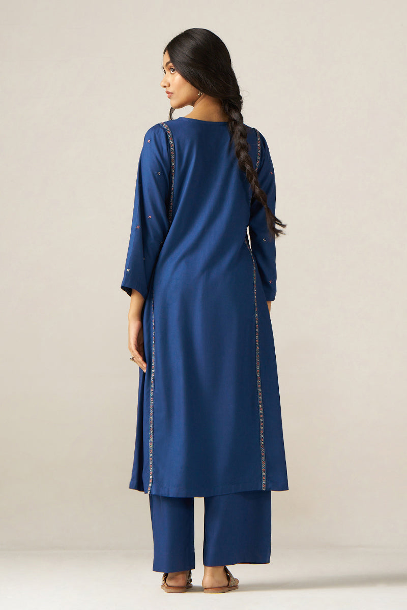 Blue Pashmina Co-ord Set