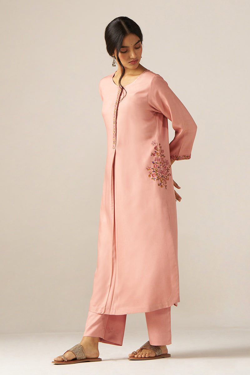 Pale Blush Pashmina Co-ord Set