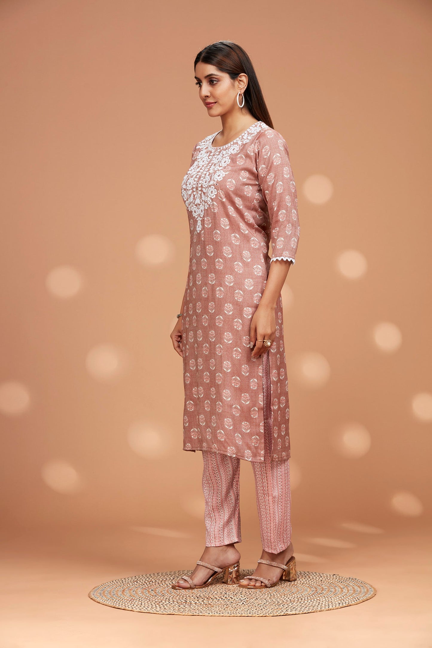 Rayon Two-piece Kurta Set