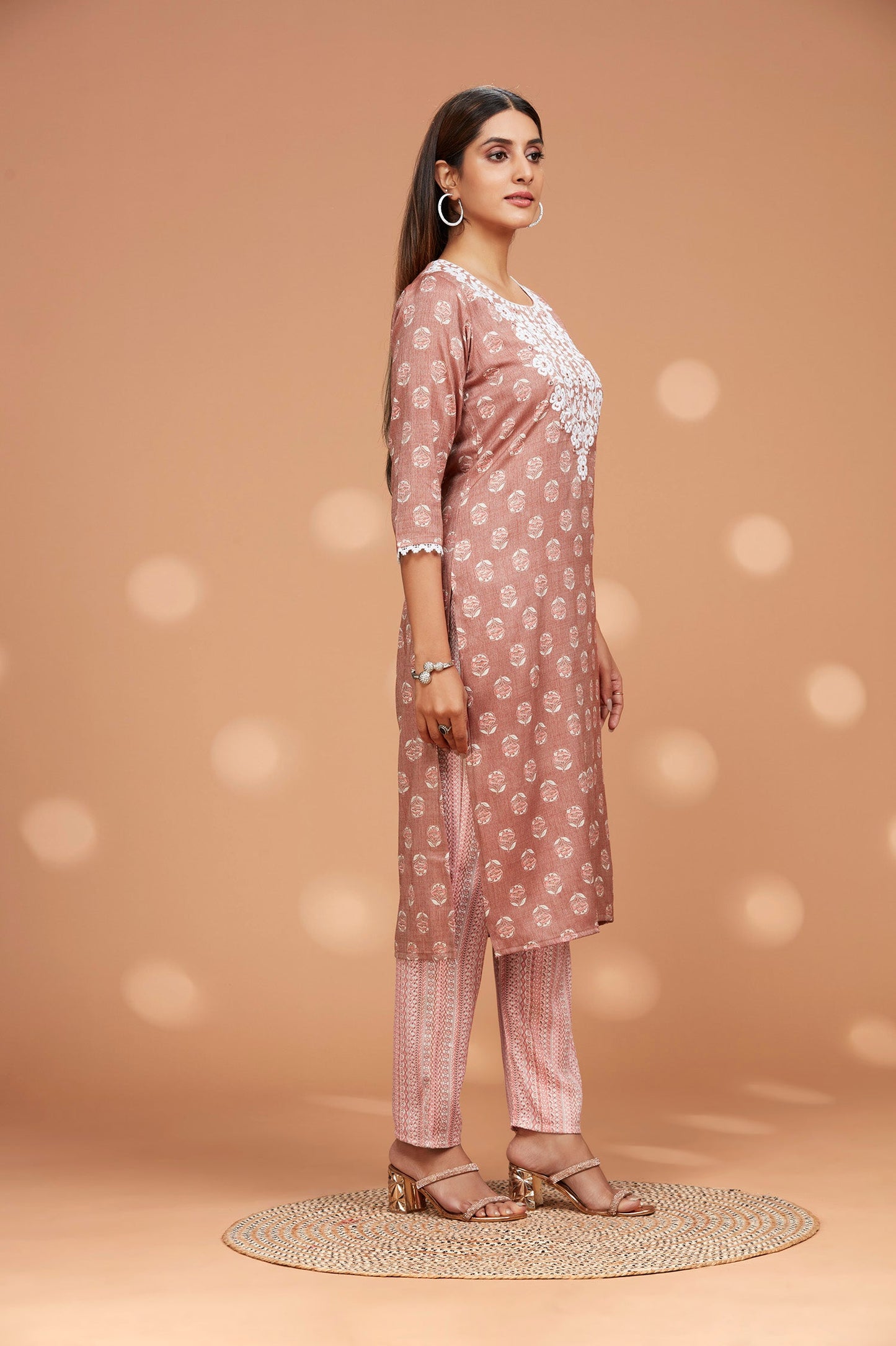 Rayon Two-piece Kurta Set