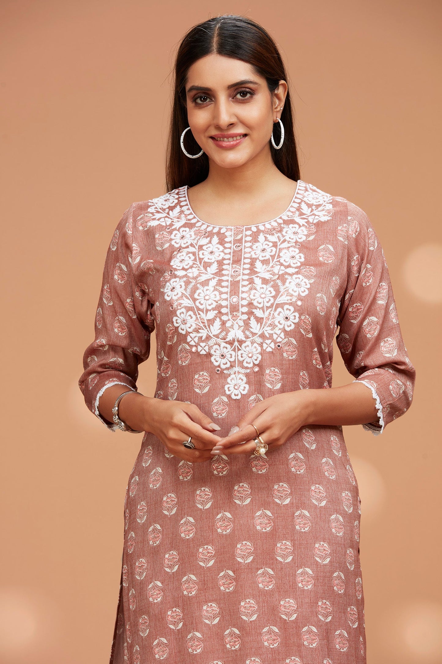 Rayon Two-piece Kurta Set