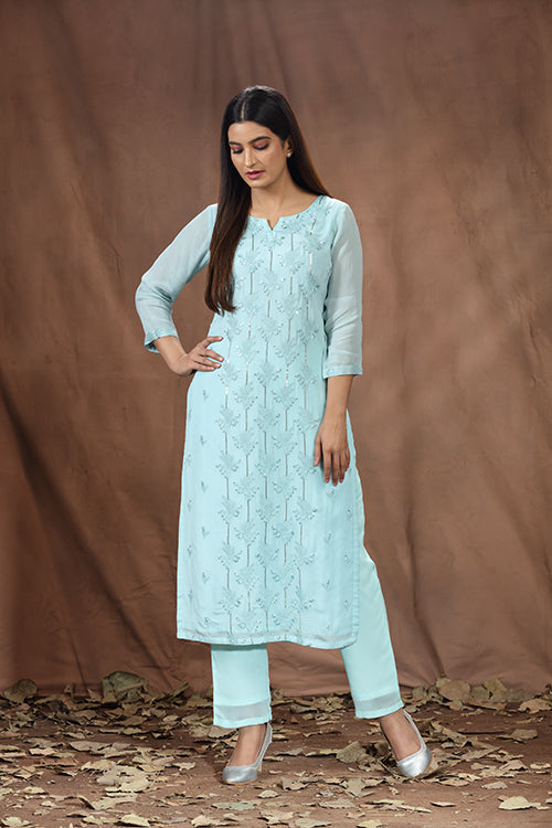 Viscose Chinon Eveningwear Kurti