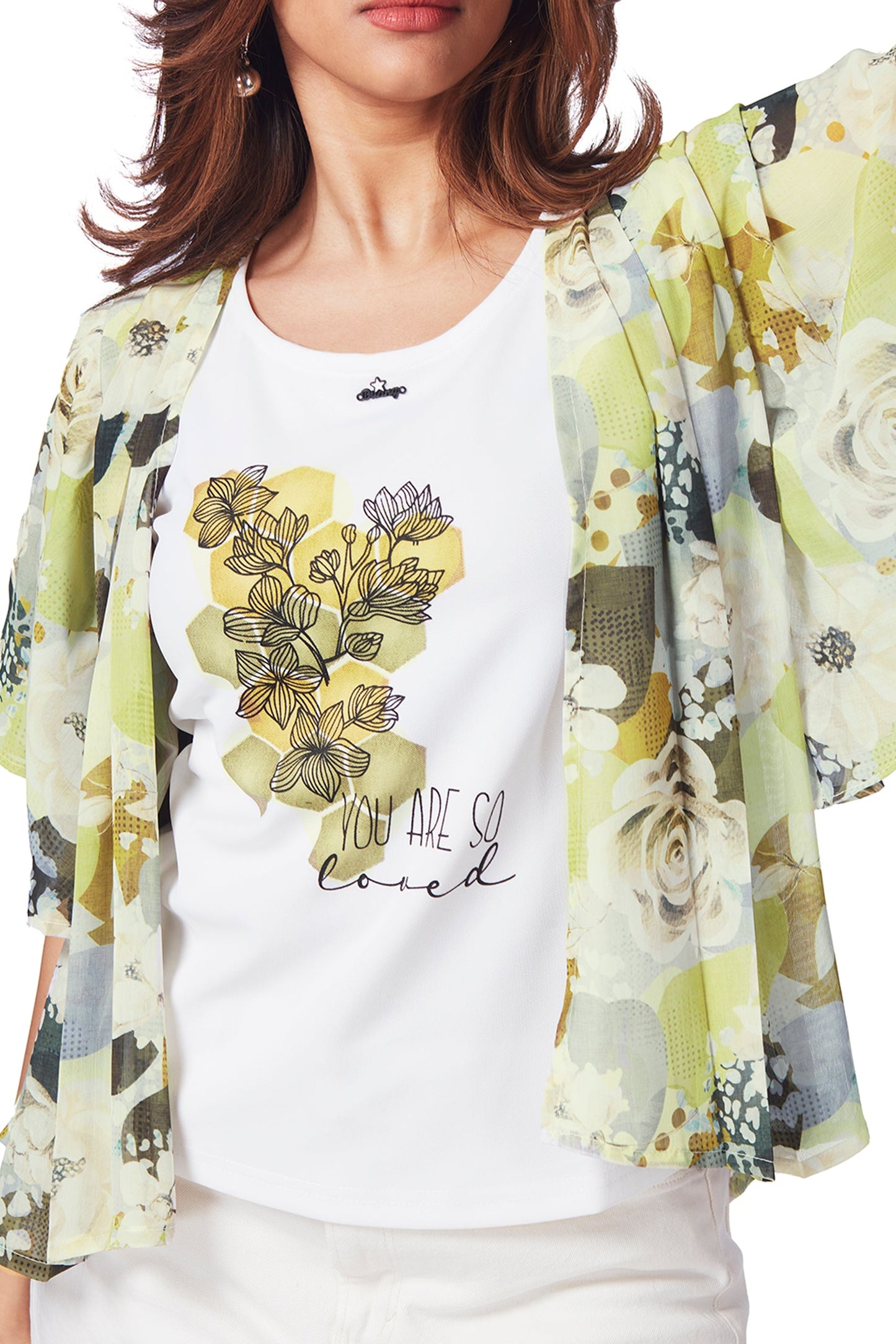 Georgette Floral Top with Tshirt Inside