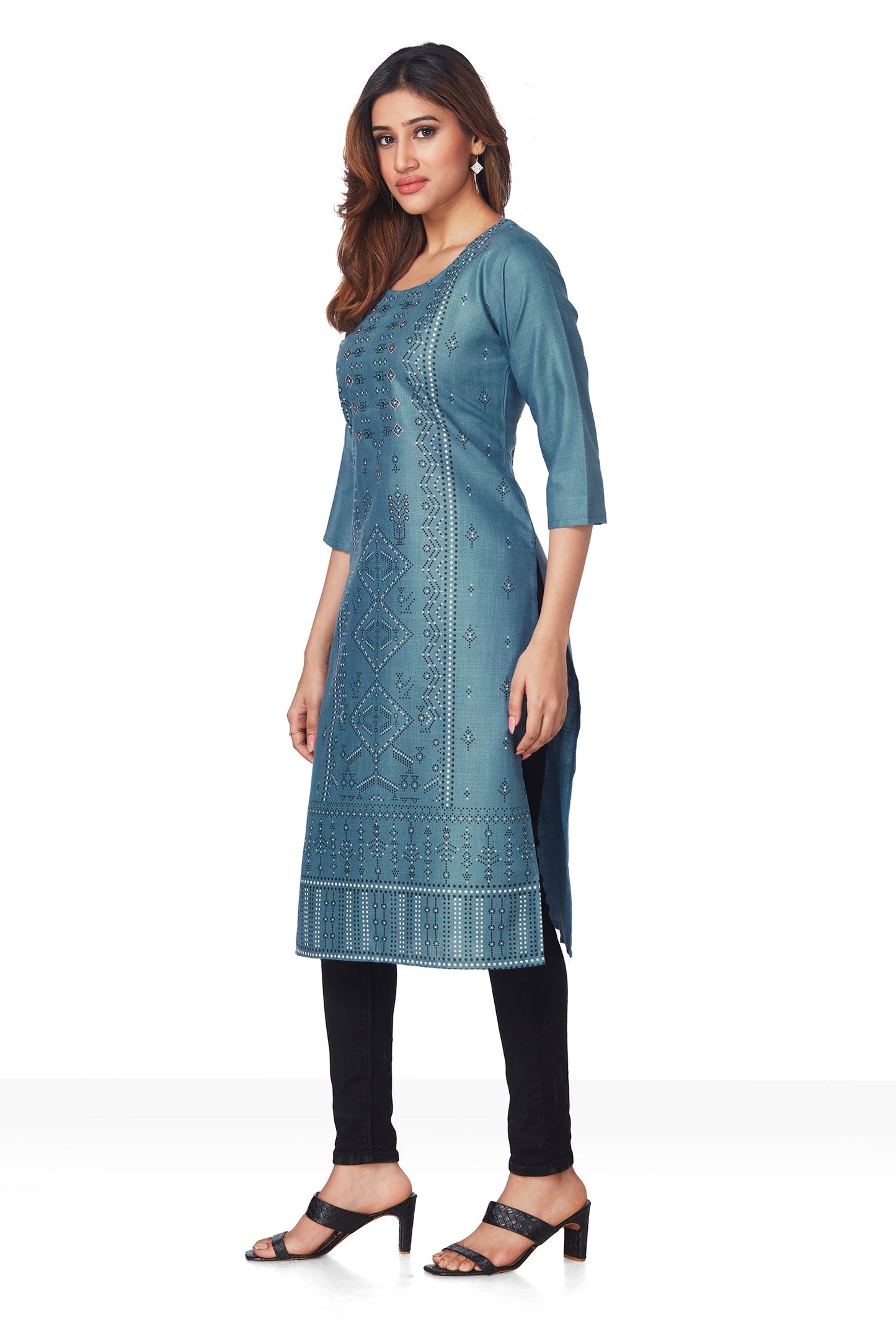 Dailywear Stylish cotton Kurti - Blue