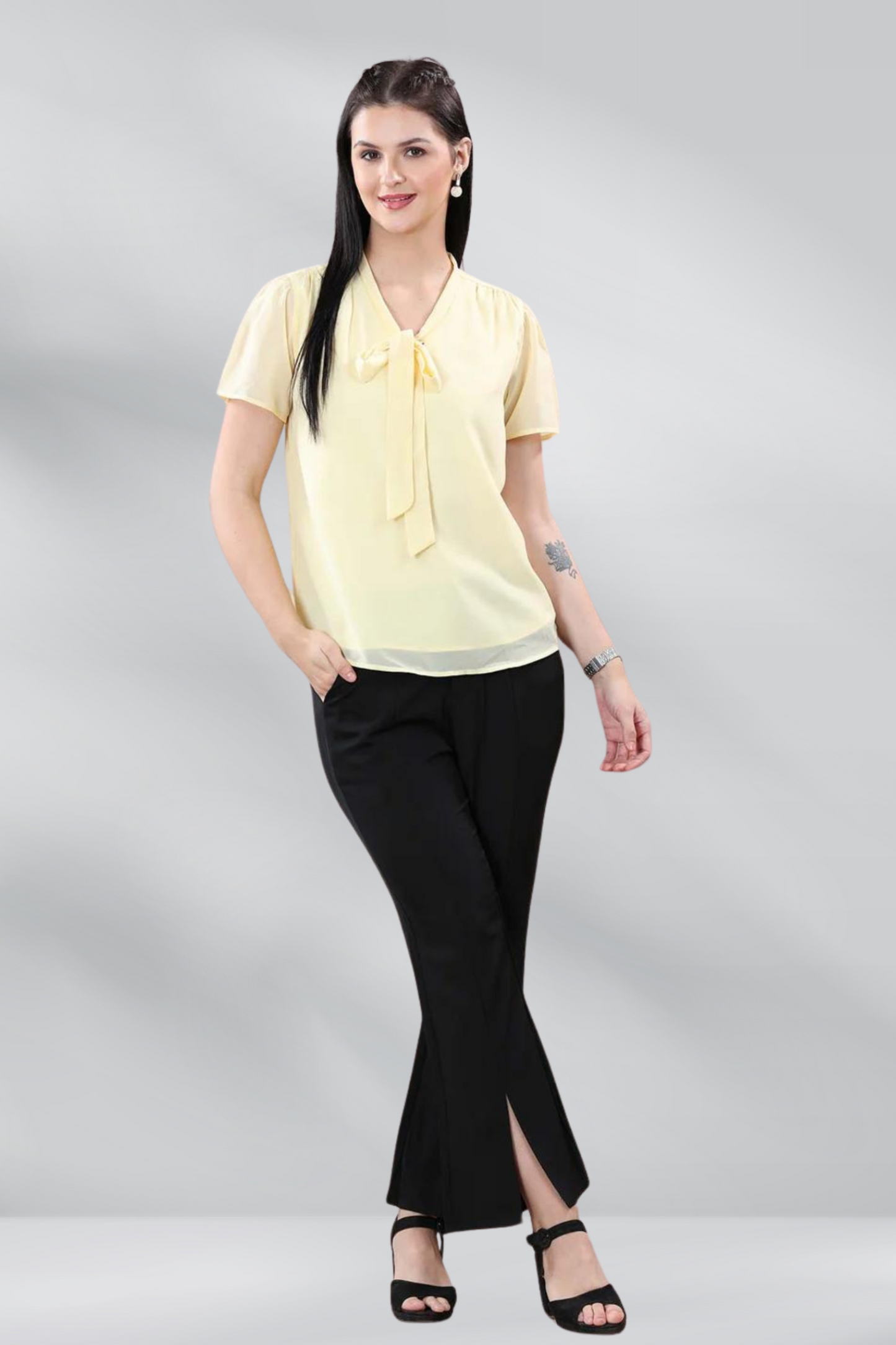 Georgette Plain Top