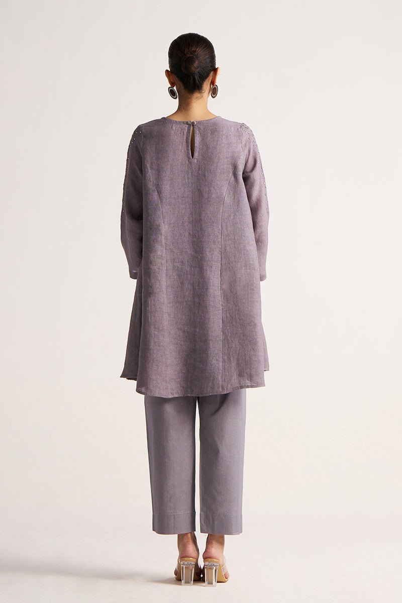 Minimal Grey Linen Co-ord Set