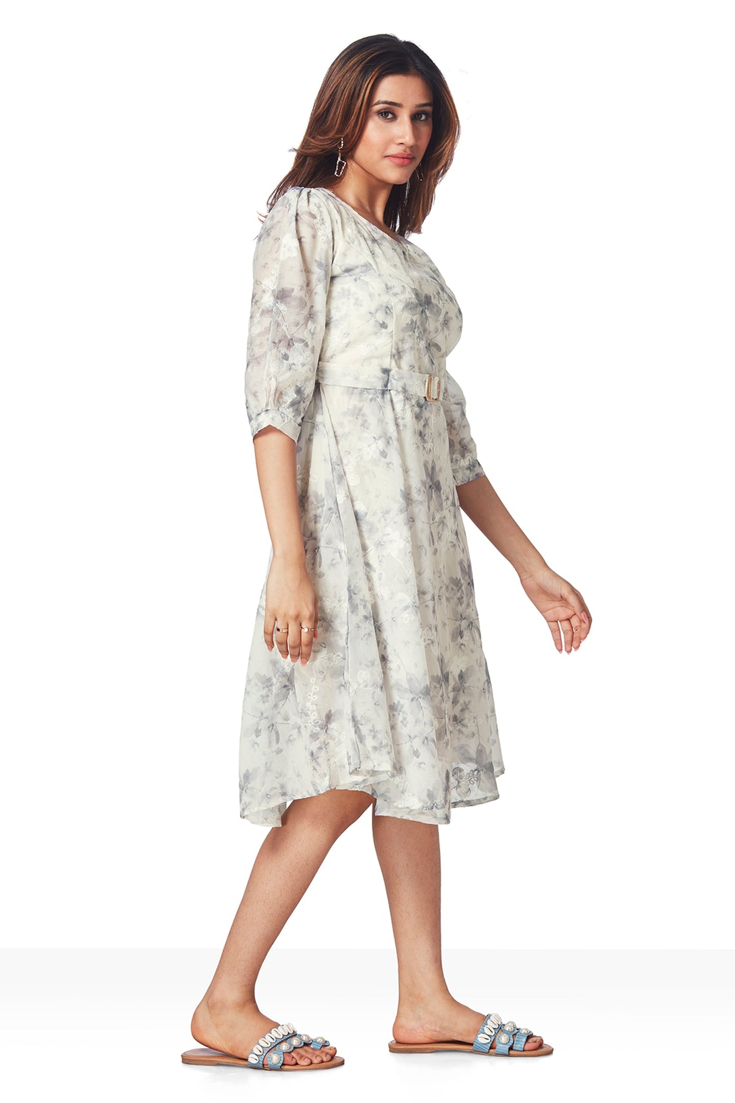 Classy Cotton Floral Printed Tunic Dress