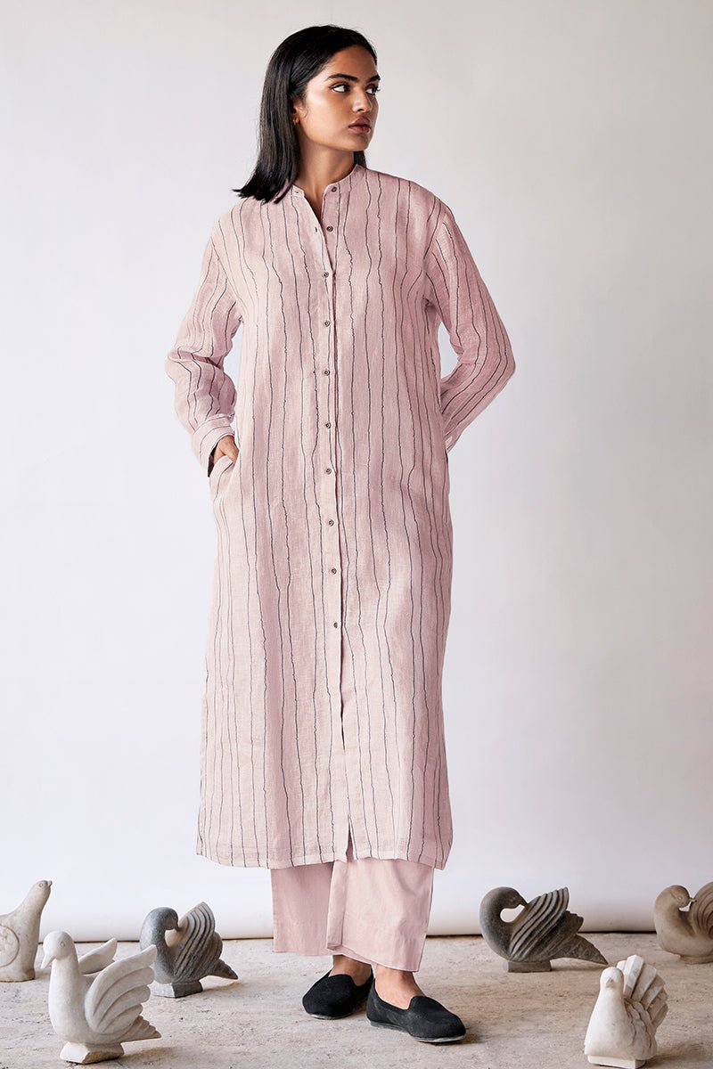 Mushroom Cream Linen Co-ord Set