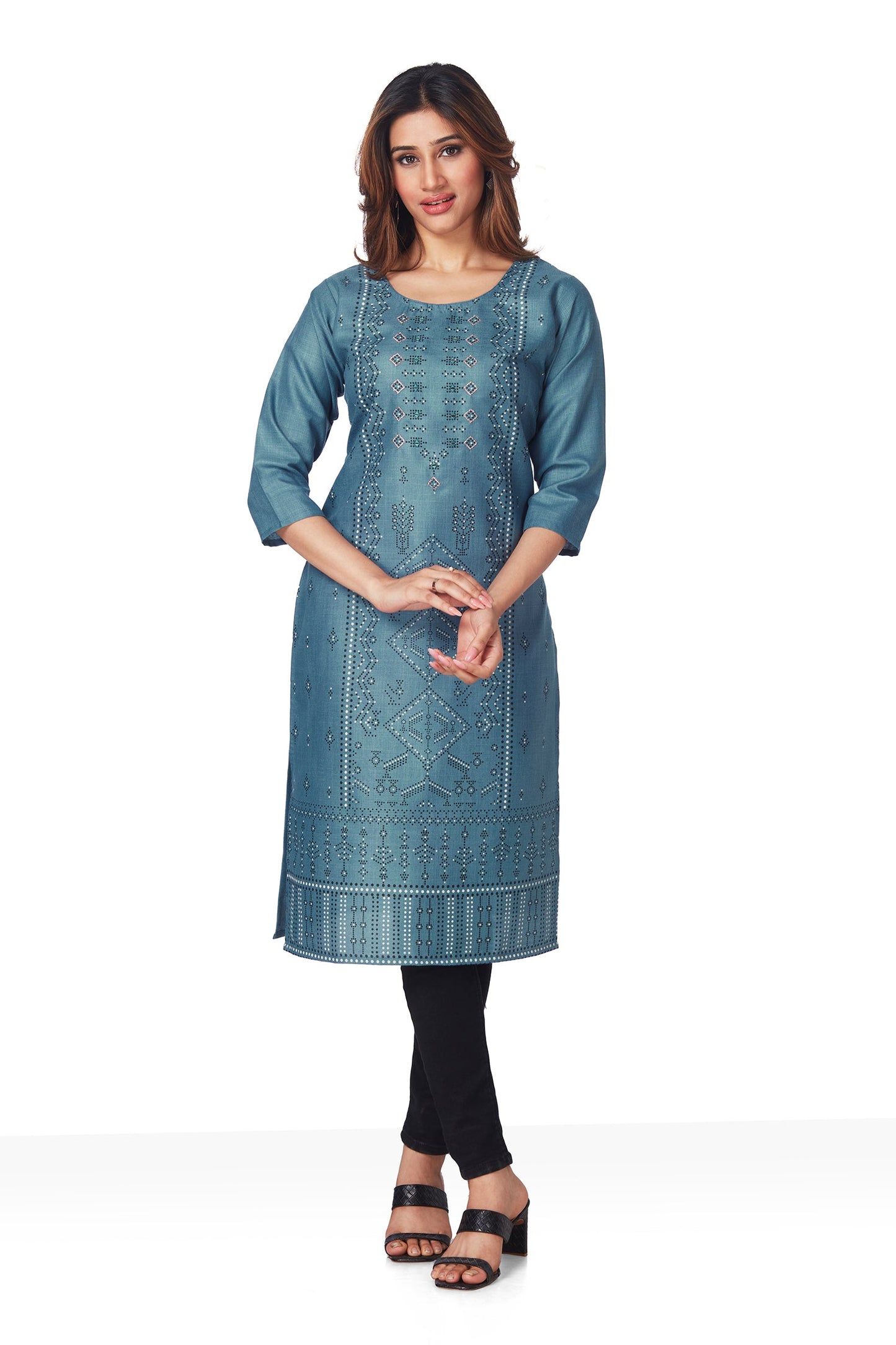 Dailywear Stylish cotton Kurti - Blue