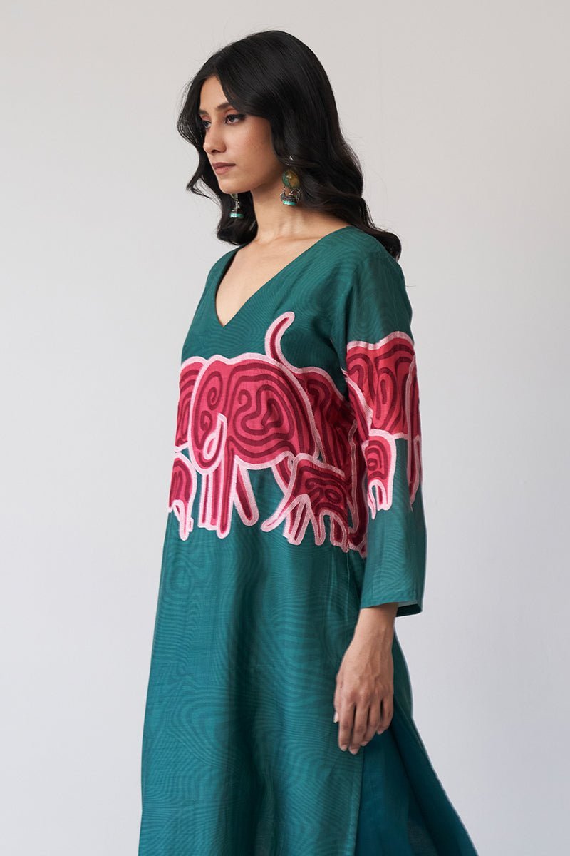 Alpine Green Bemberg Silk Co-ord Set