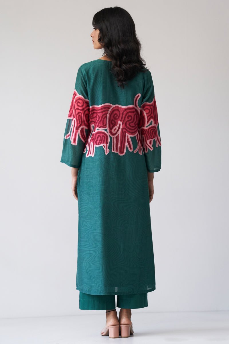 Alpine Green Bemberg Silk Co-ord Set