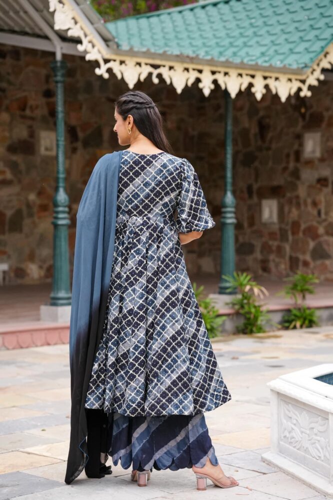 Raghavi rayon kurta-palazzo set