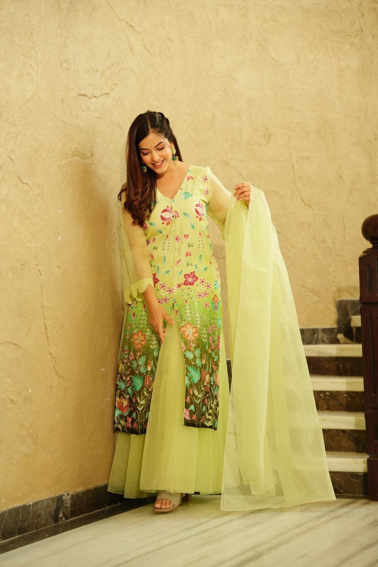 PALLAVI LIME SUIT SET