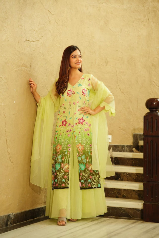 PALLAVI LIME SUIT SET