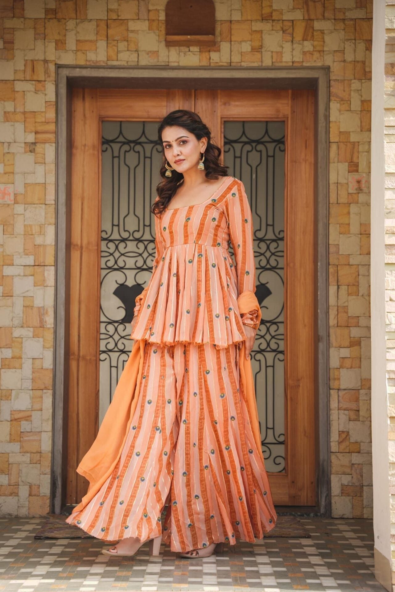 DARSHI GEORGETTE KURTA-PALAZZO SET