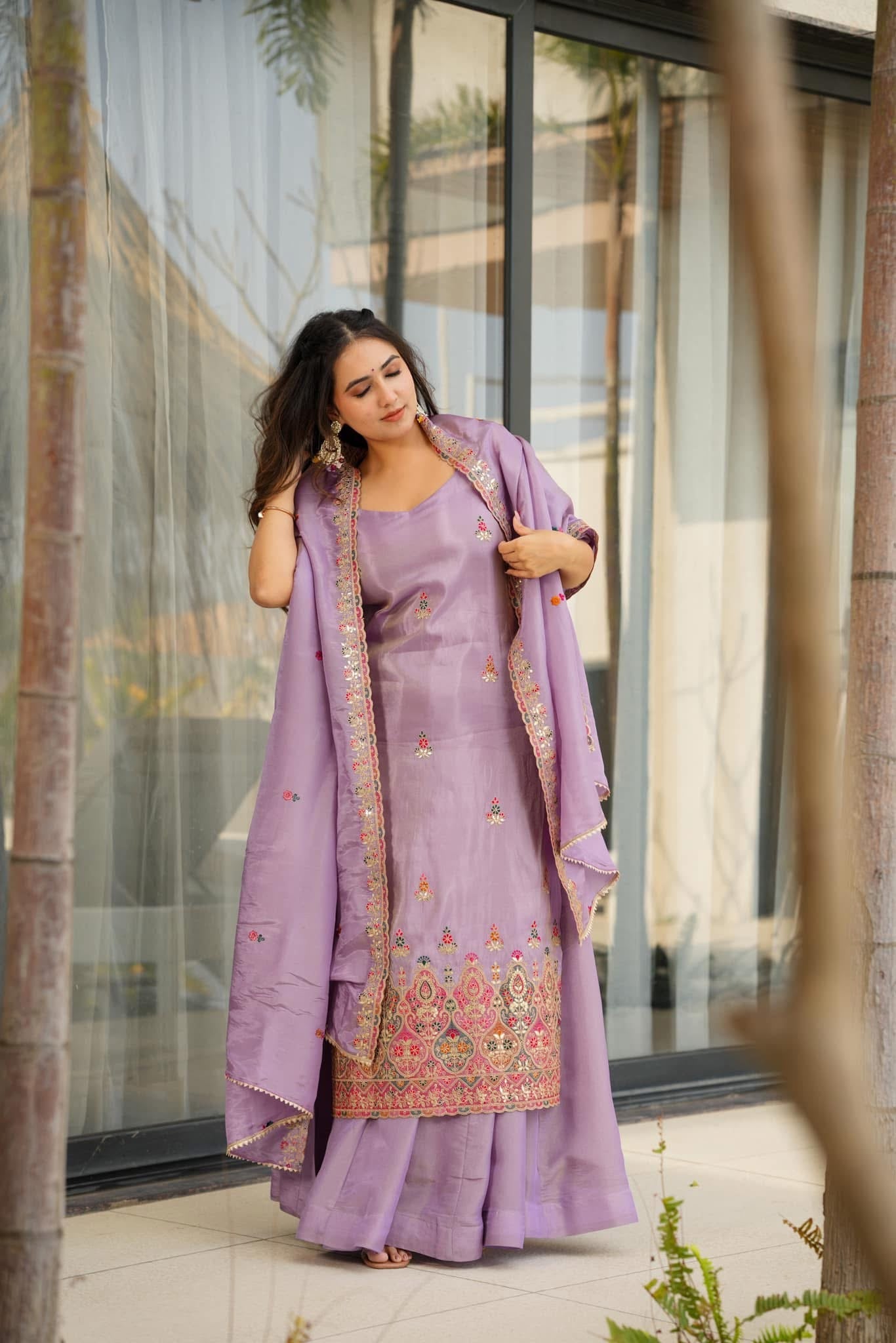 Mauve Melody cosmos suit set