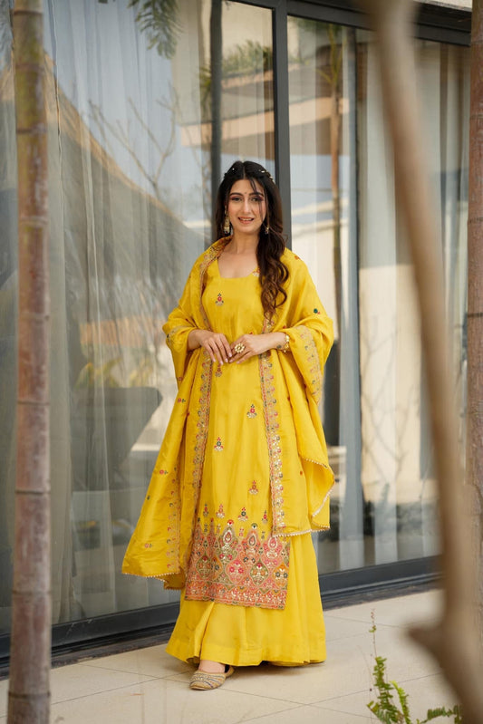 Mimosa luxe yellow suit set