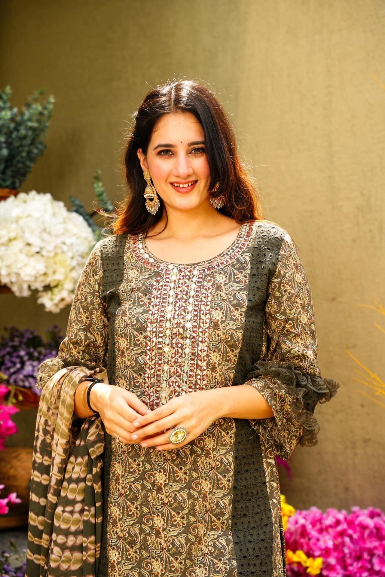 Boho rayon kurta set