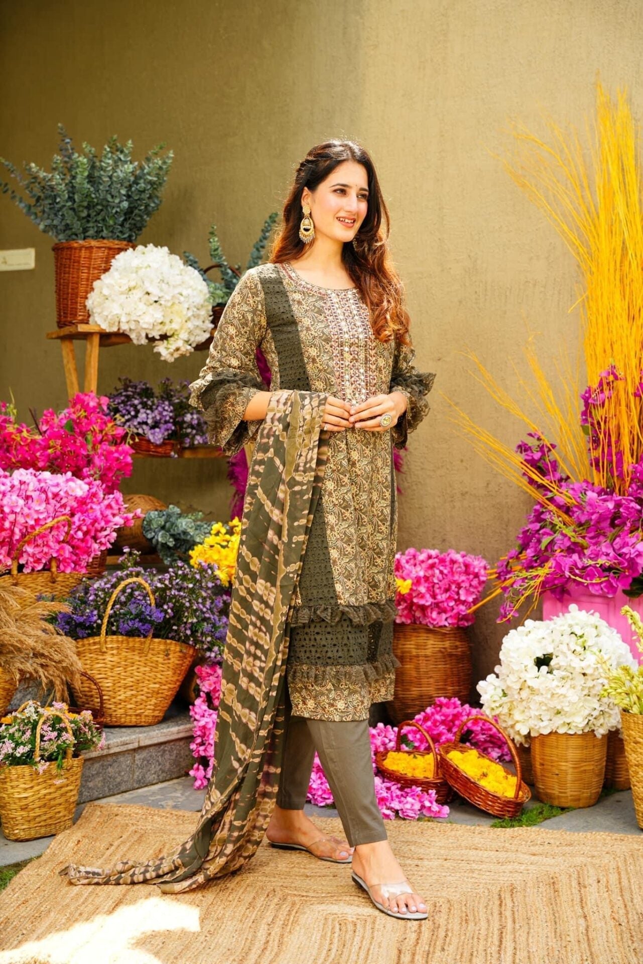 Boho rayon kurta set