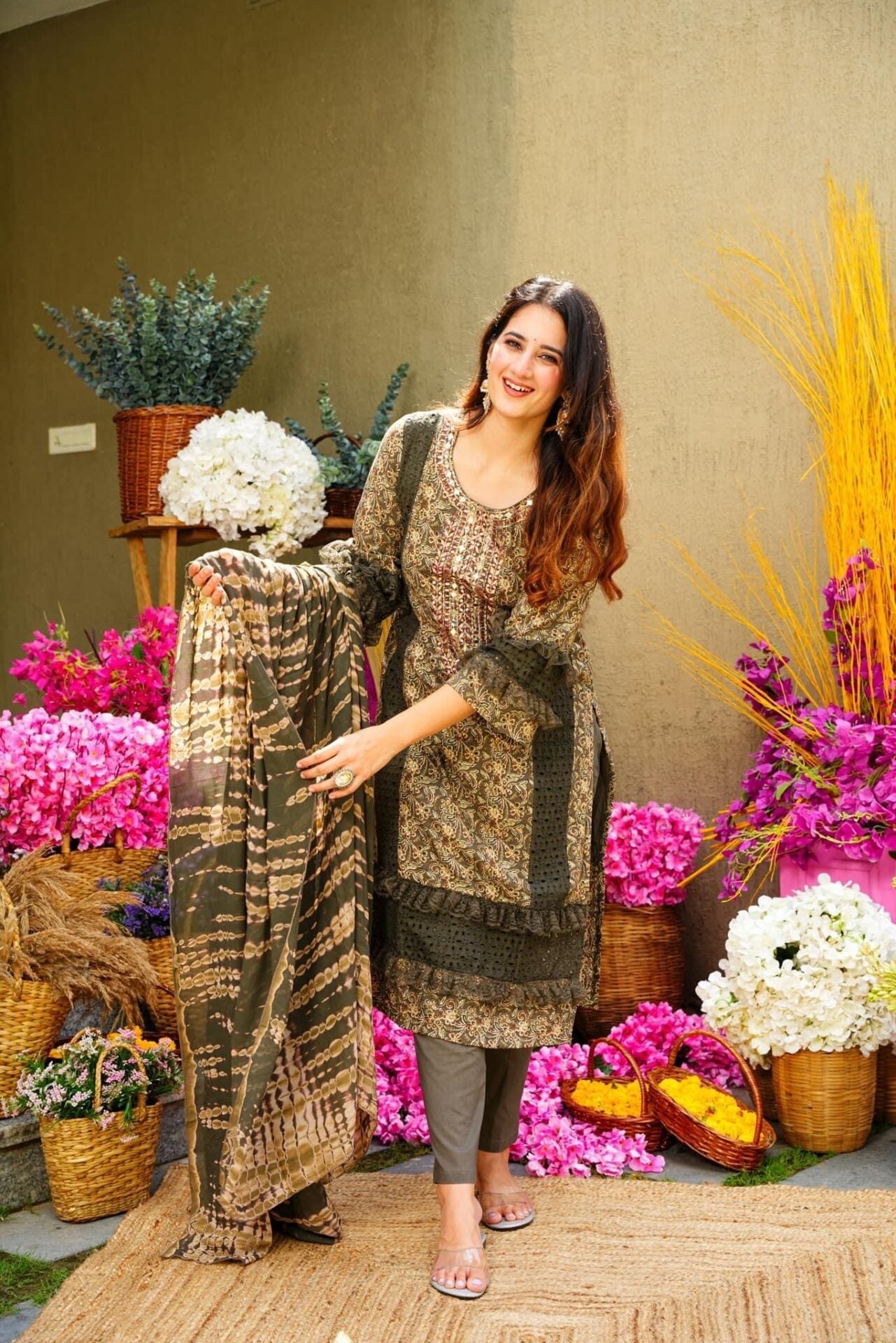 Boho rayon kurta set