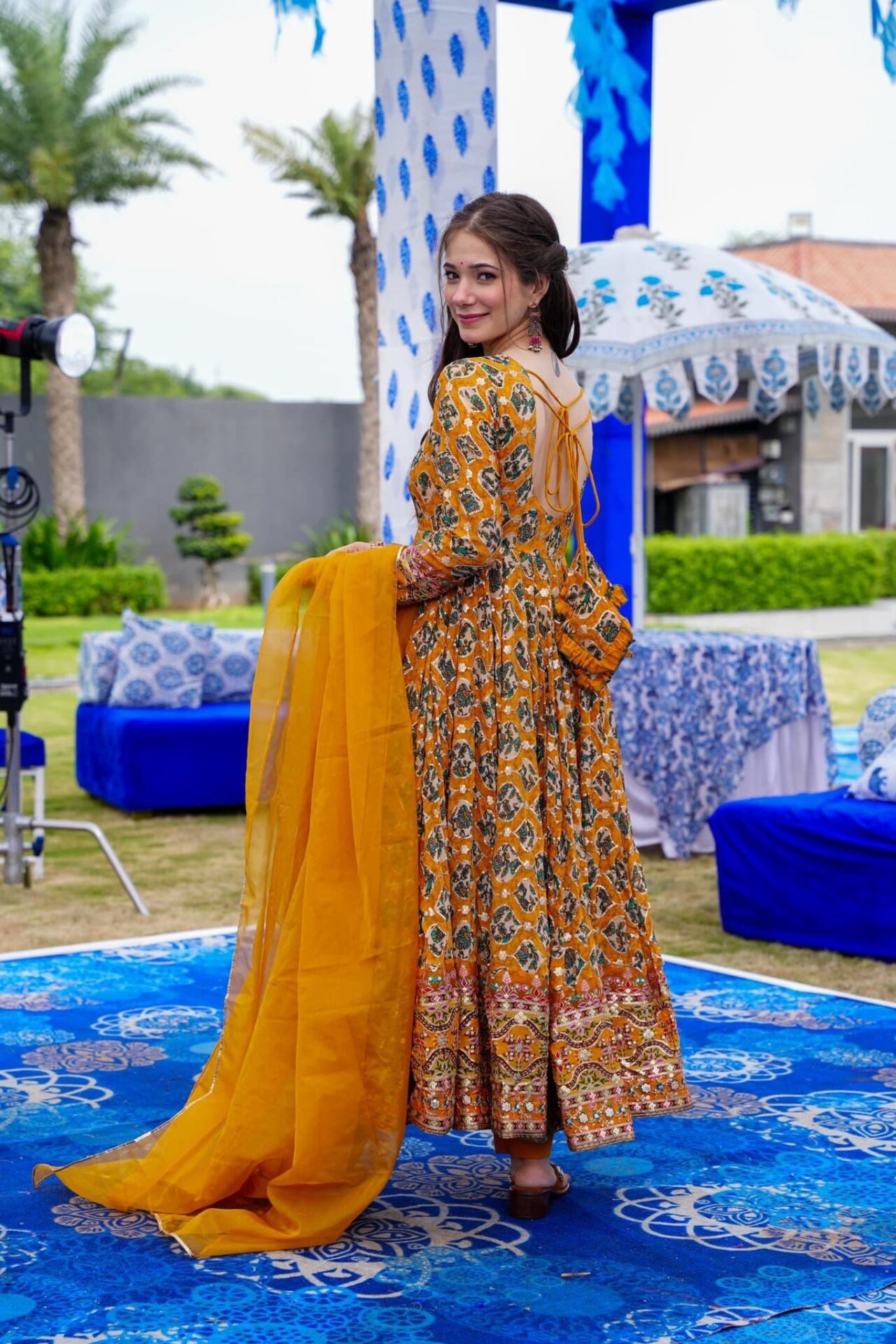 Sana heavy embroidered suit set