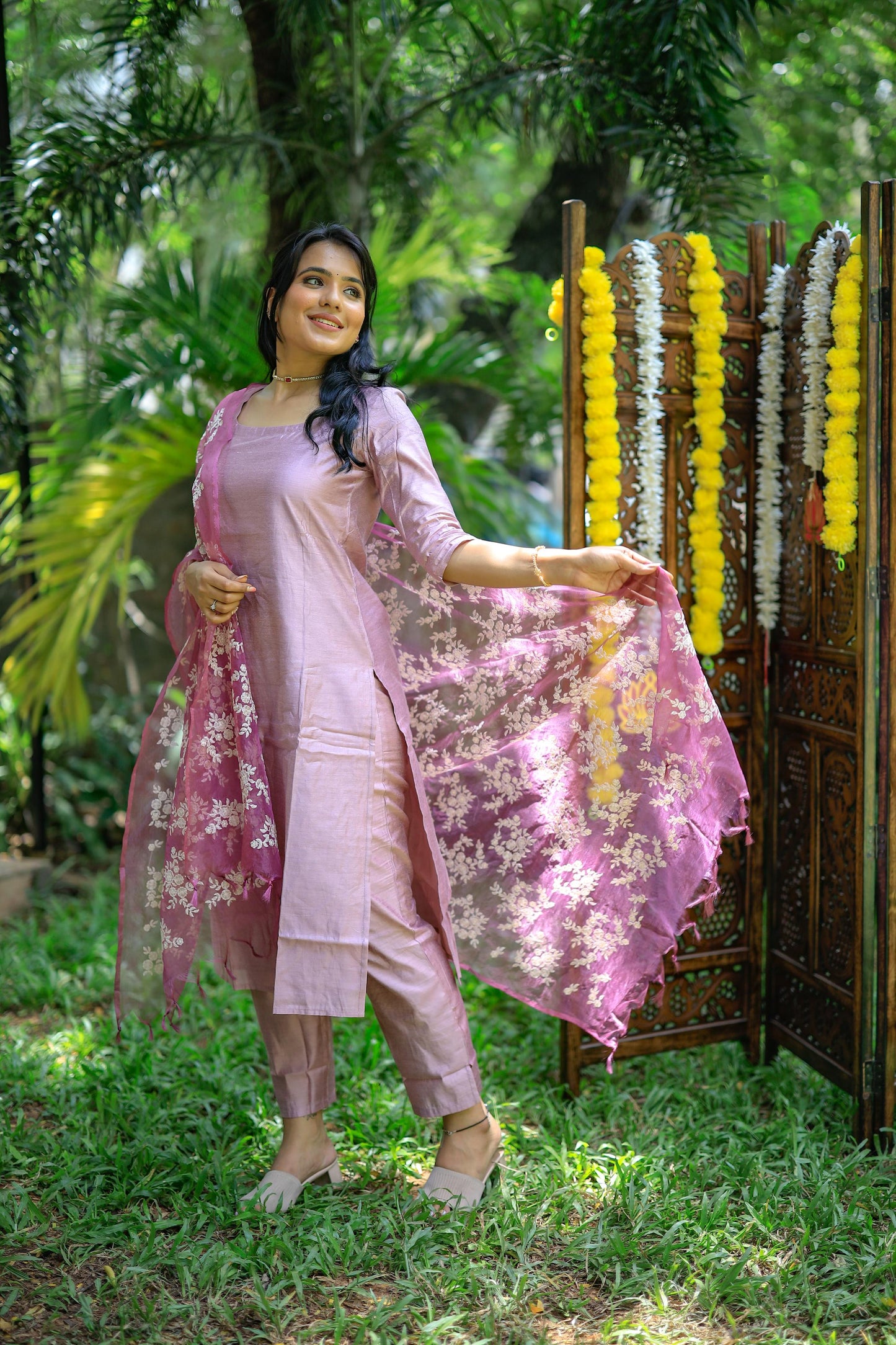 Regal Embroidered Suit Set