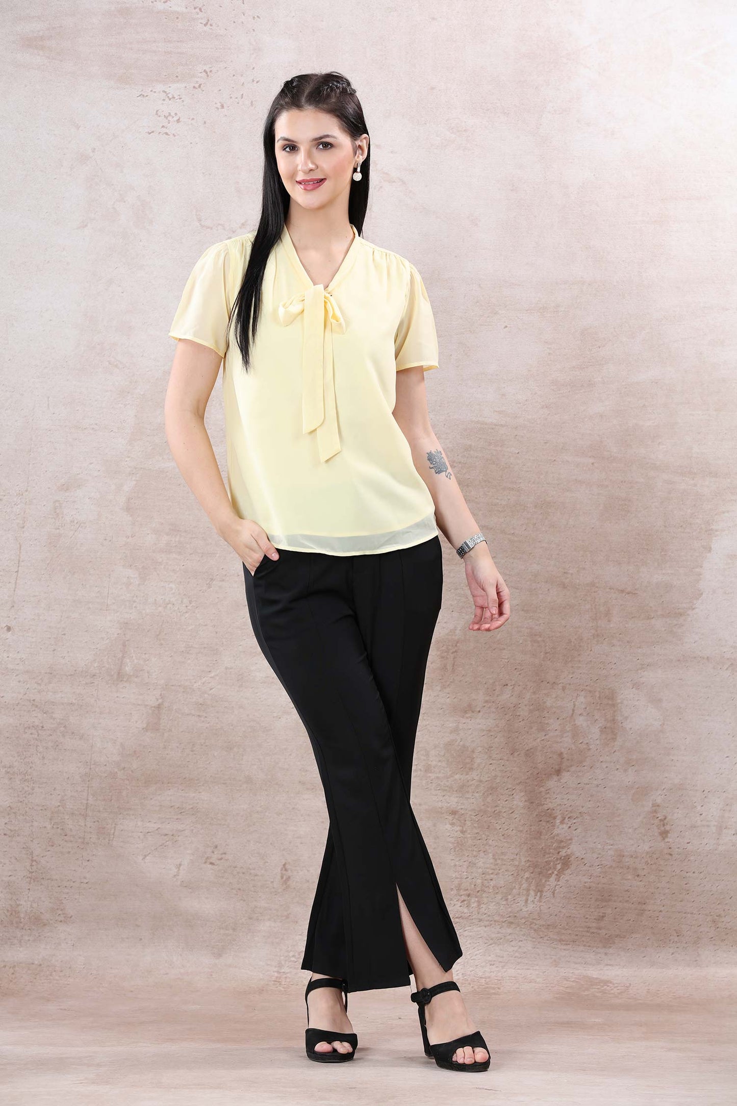 Georgette Plain Top